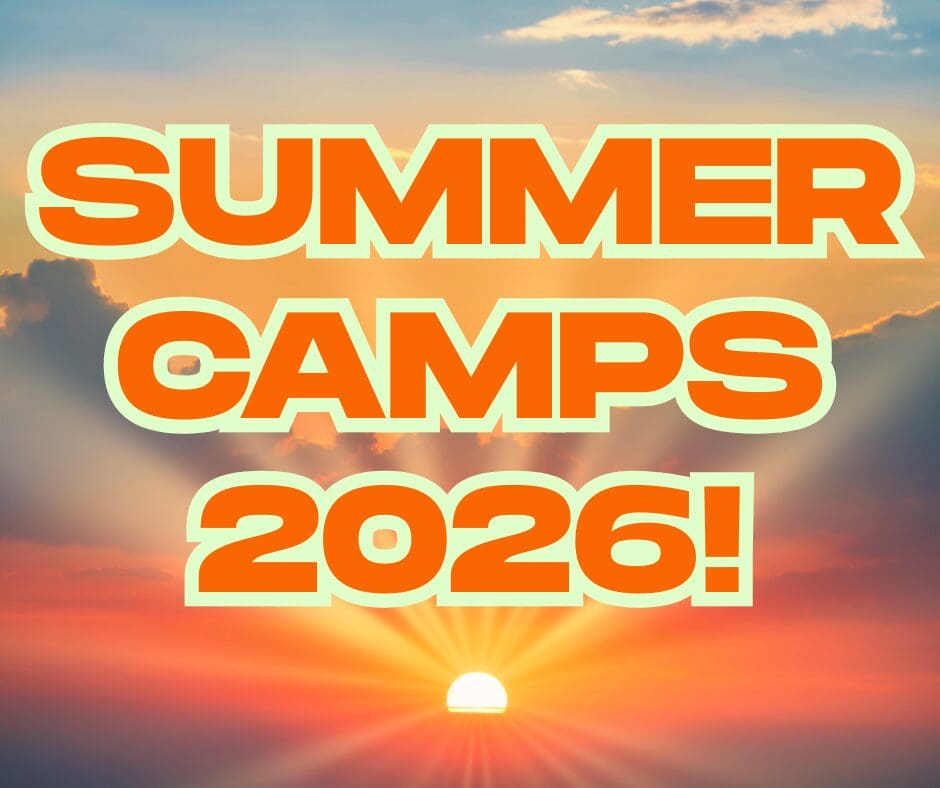 Kids enjoying martial arts summer camp at Revolution Modern Martial Arts, practicing kicks, playing games, and participating in a Nerf battle.